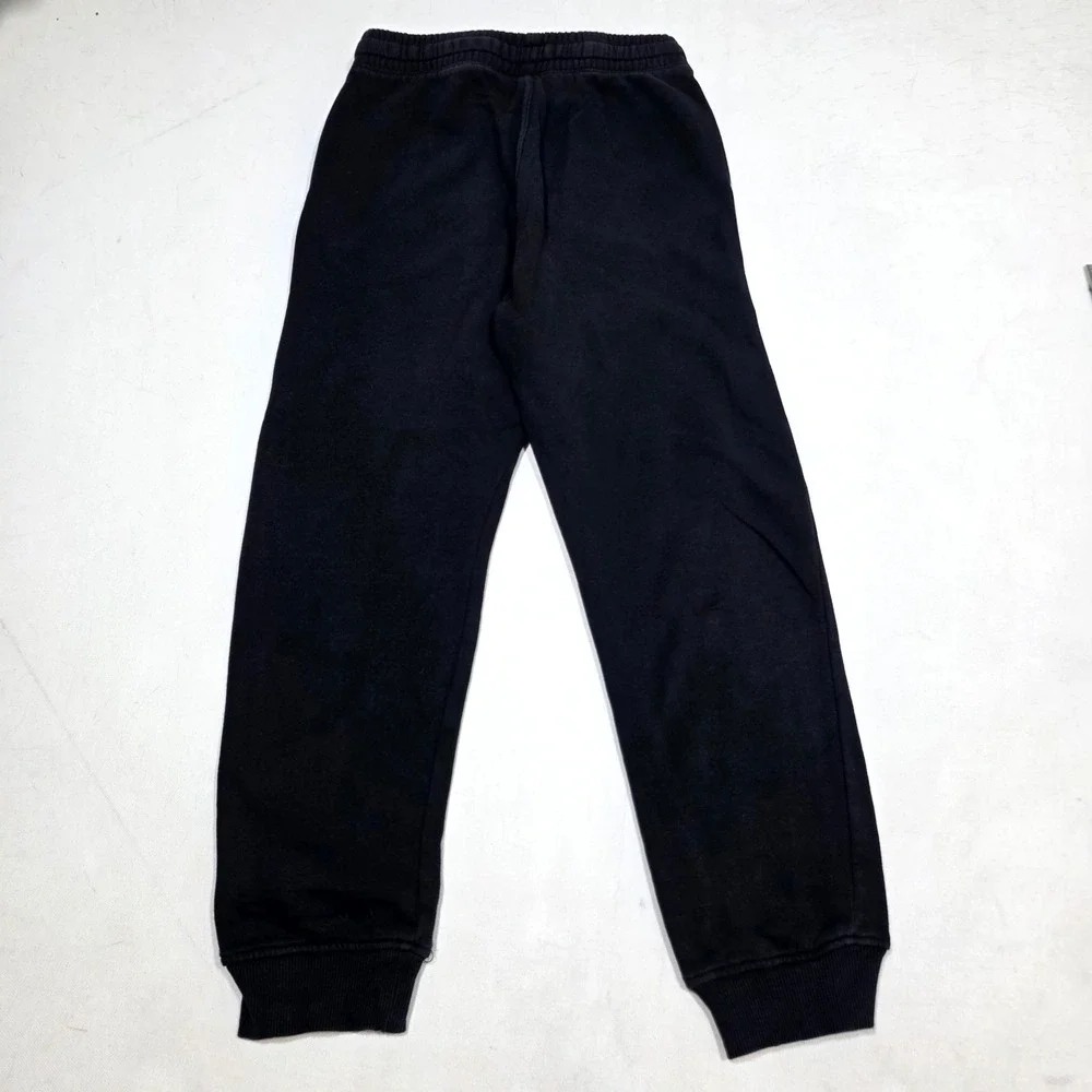 H&M Joggers Boys Size 14 Black Fleece Lined Sweatpants Elastic Waist Activewear